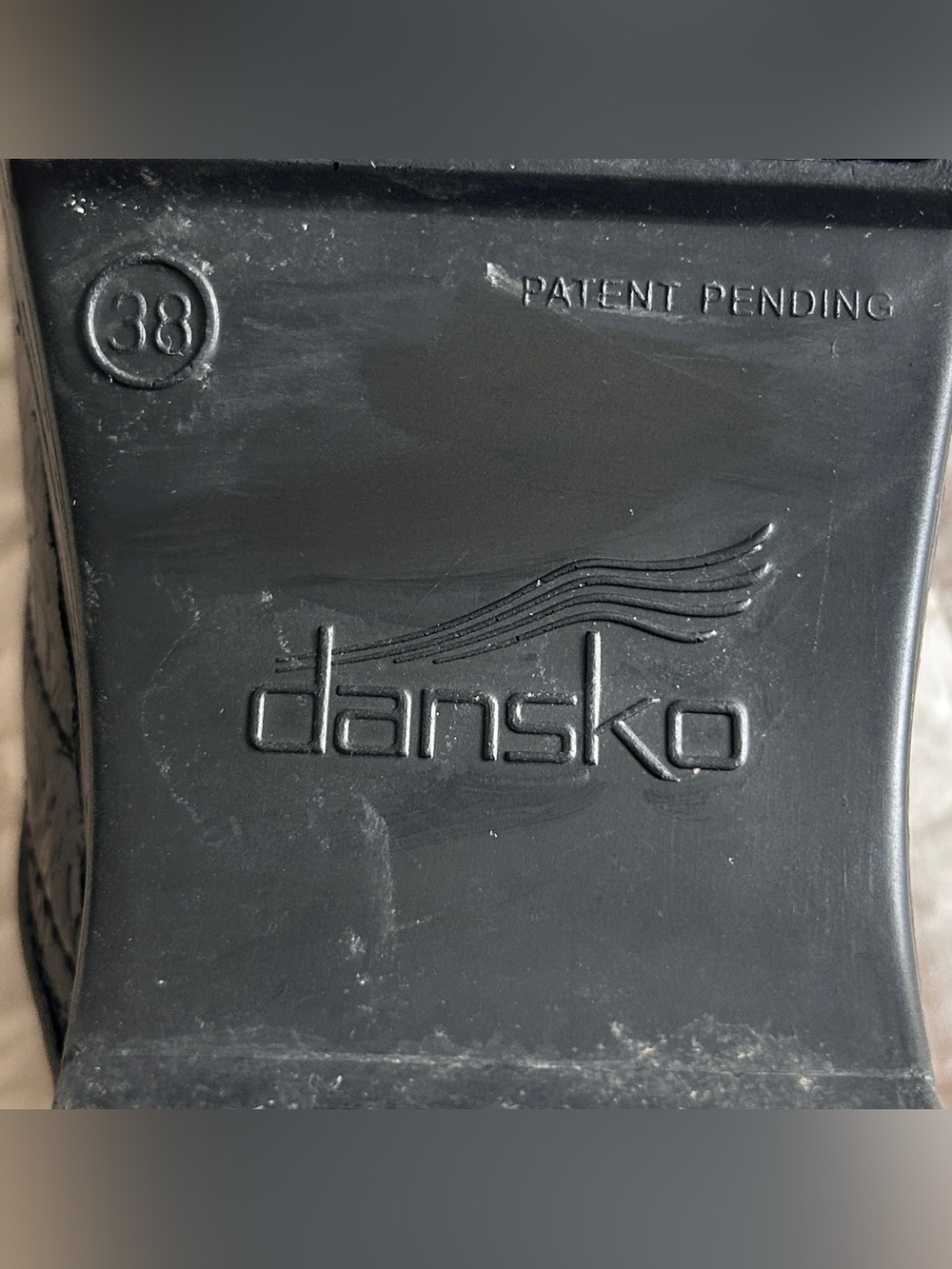 Dansko XP Pro Black Embossed Floral Clog Shoes Zendaya Work Size EU40 US 7.5 - 8 - Picture 13 of 13